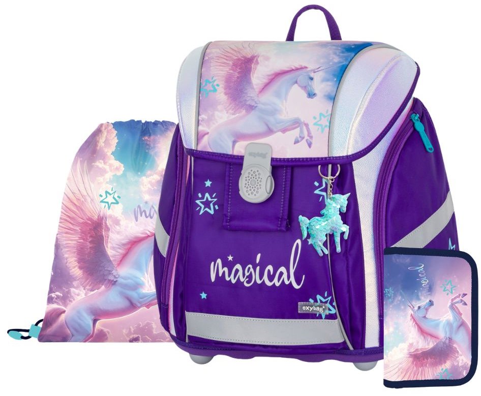 OXYBAG Školní set 3 ks PREMIUM LIGHT Pegas