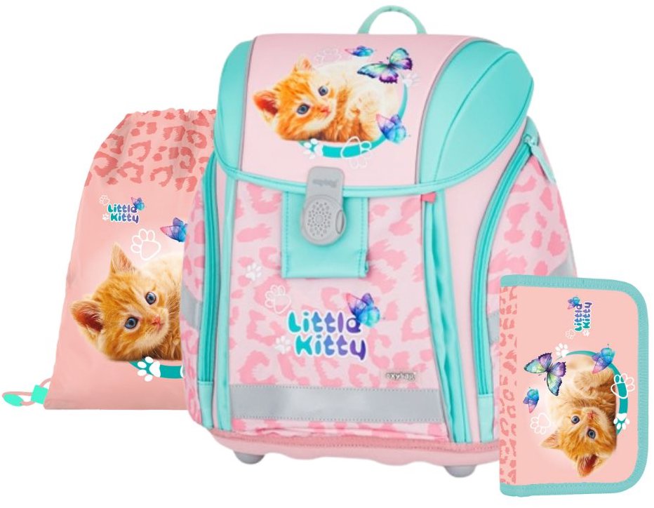 OXYBAG Školní set 3 ks PREMIUM LIGHT Kočka