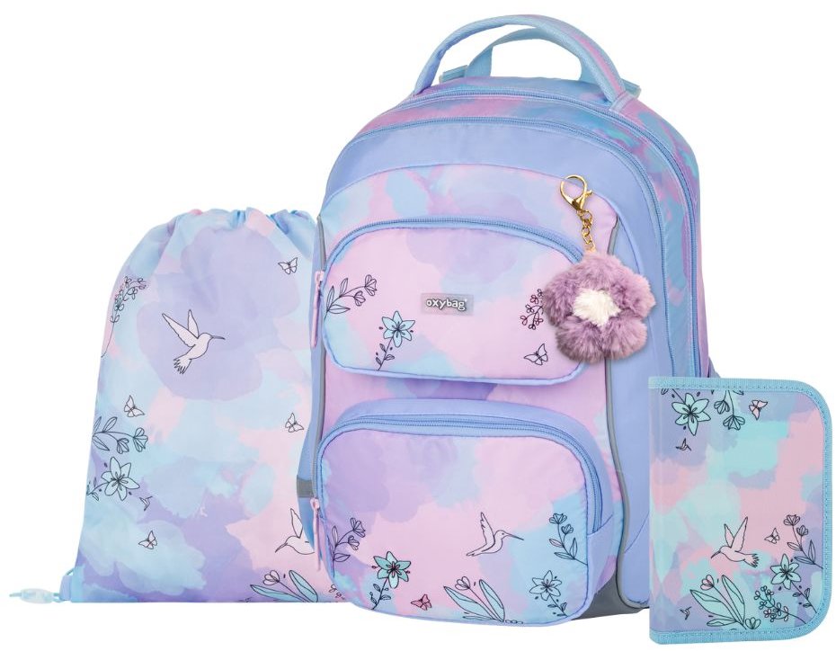 OXYBAG Školní set 3 ks OXY JUMPER Kolibřík