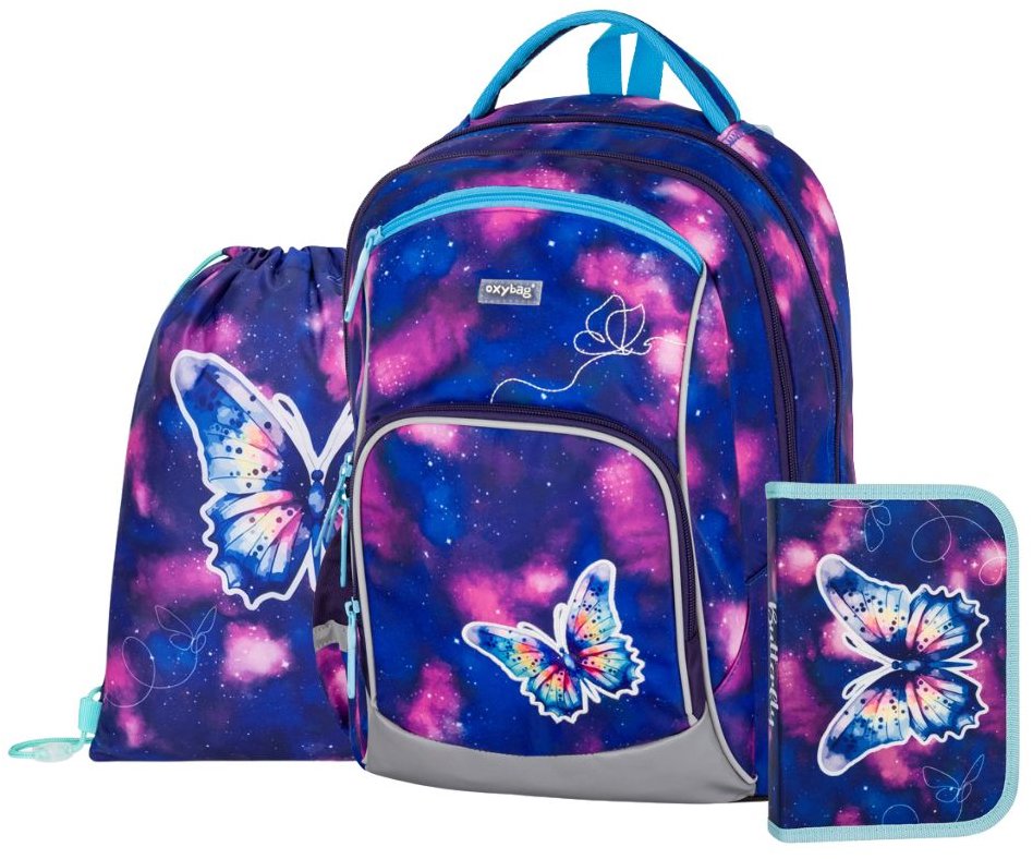 OXYBAG Školní set 3 ks OXY GO Motýl
