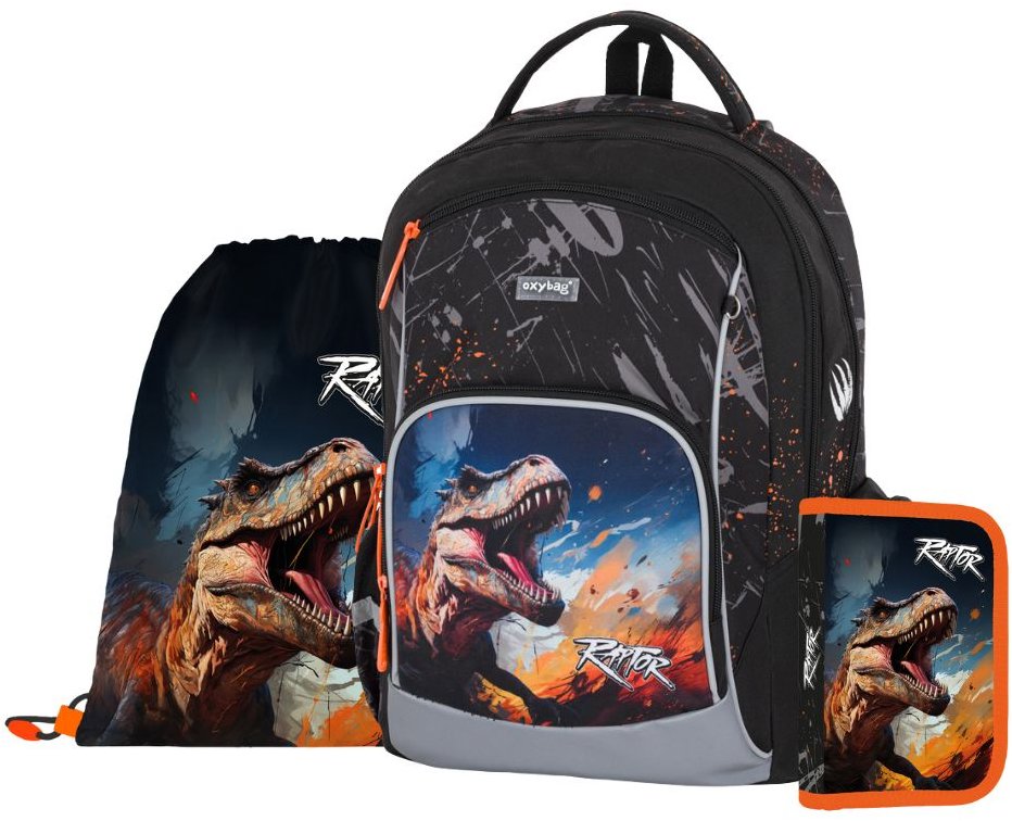 OXYBAG Školní set 3 ks OXY GO Dino