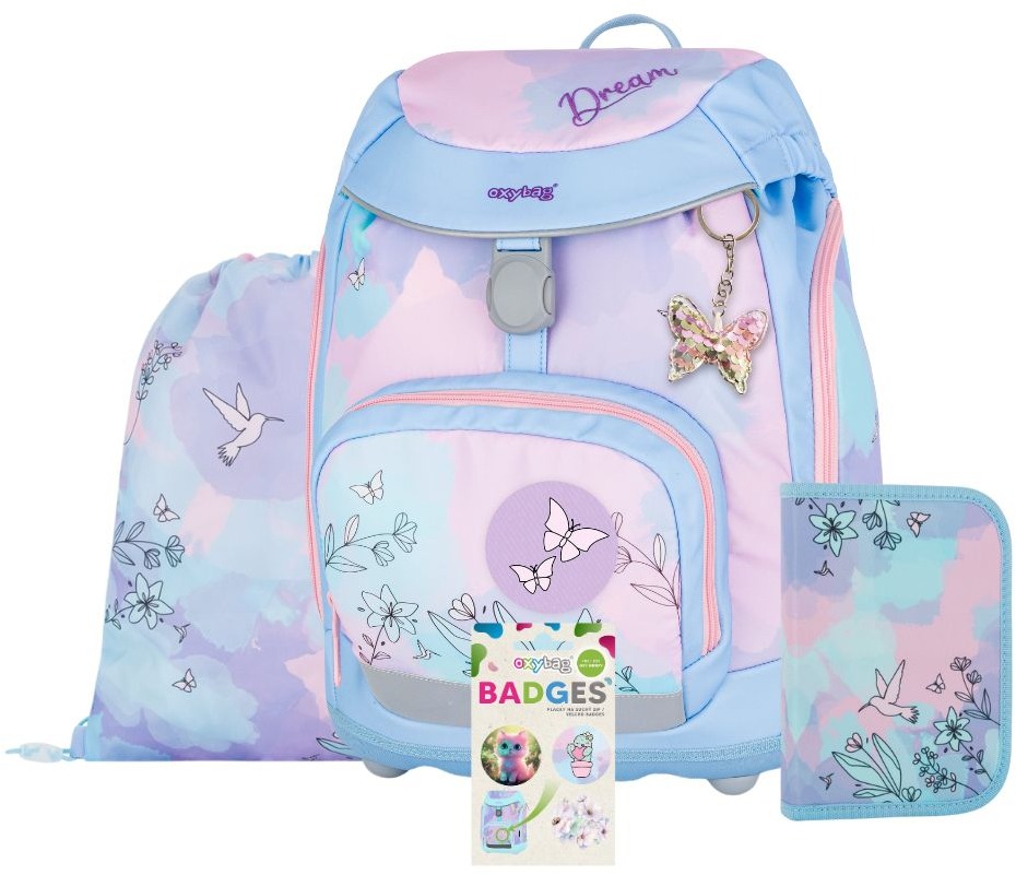 OXYBAG Školní set 4 ks OXY Sherpy Kolibřík