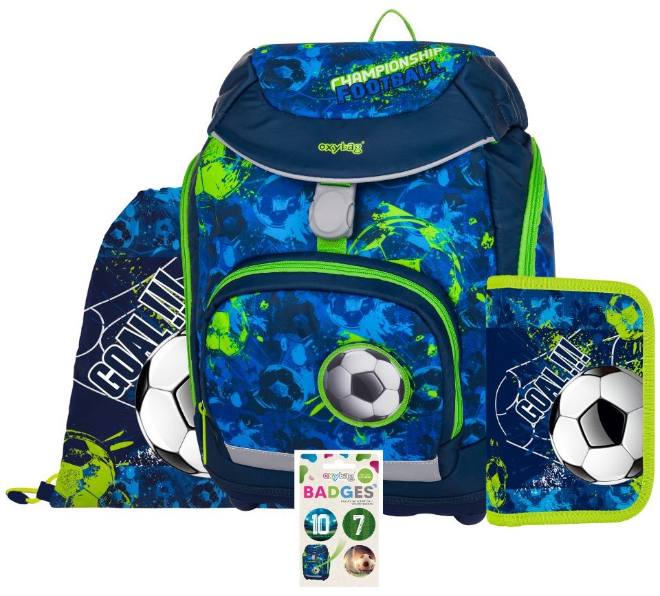 OXYBAG Školní set 4 ks OXY Sherpy fotbal
