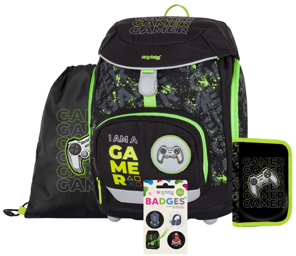 OXYBAG Školní set 4 ks OXY Sherpy Gamer