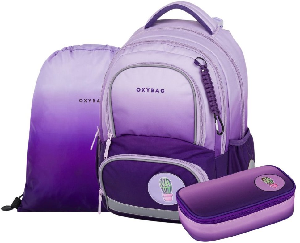 OXYBAG Školní set 3 ks OXY NEXT Purple