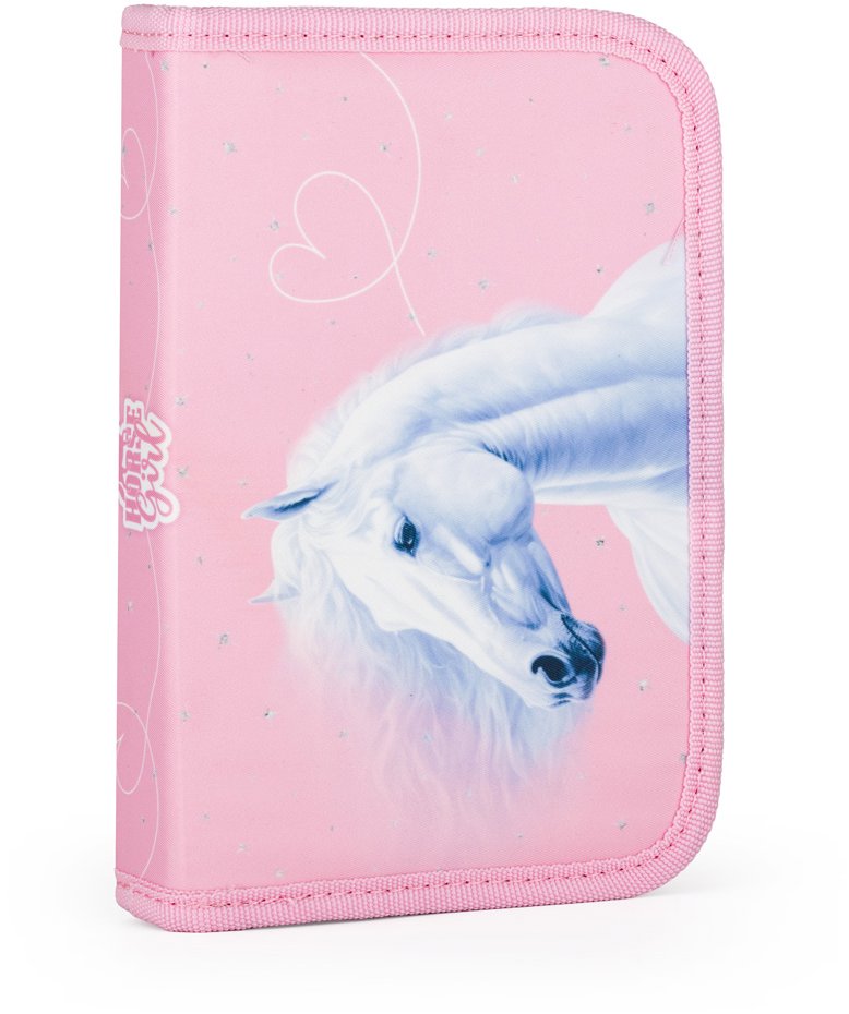 OXYBAG Penál 1patrový 2 chlopně, prázdný Kůň romantic