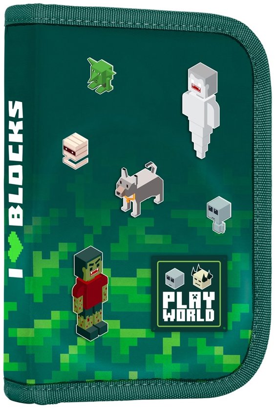 OXYBAG Penál 1patrový 2 chlopně, prázdný Playworld