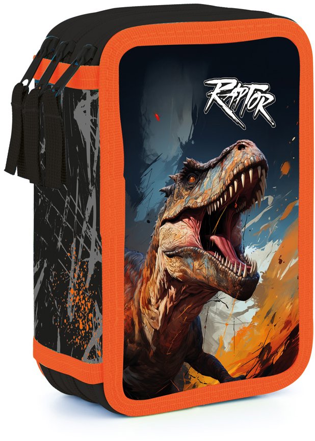 OXYBAG Penál 3patrový prázdný Dino