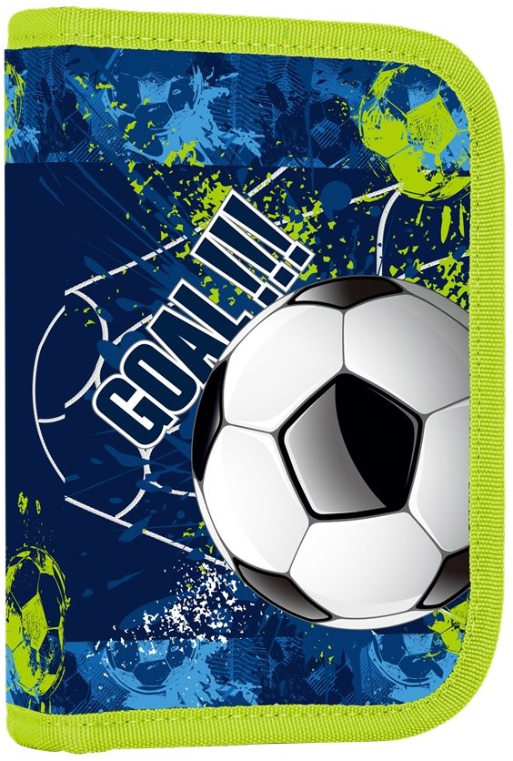 OXYBAG Penál 1patrový 2 chlopně, prázdný Fotbal