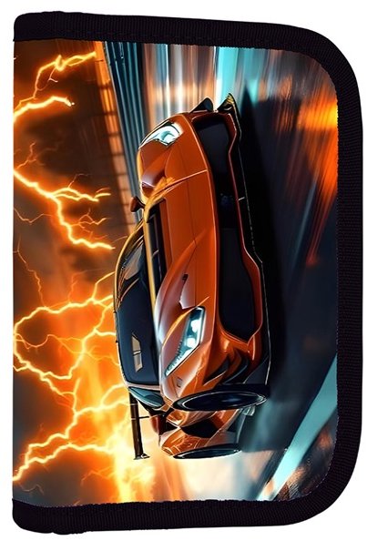 OXYBAG Penál 1patrový 2 chlopně, prázdný Auto 2