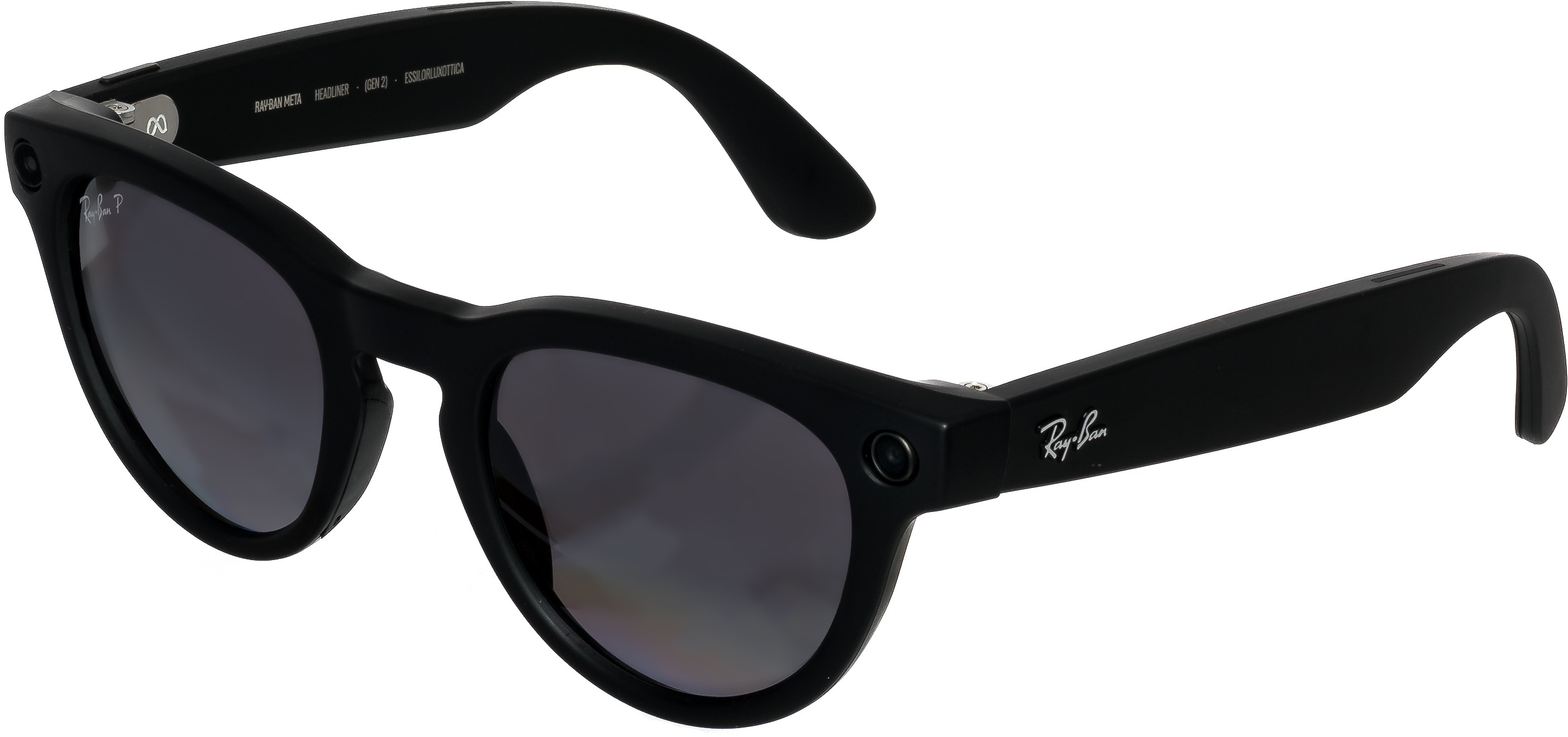 Meta RAY-BAN Meta Headliner (Standard) Smart Glasses (Gen 2) - Matte Black, Grey Polarized Gradient