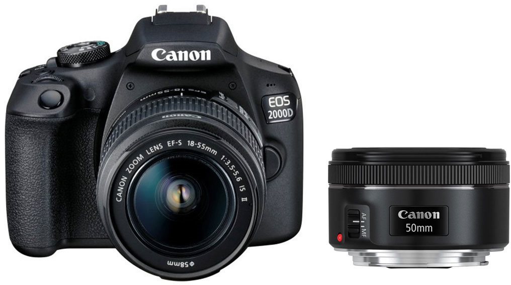 Canon EOS 2000D + EF-S 18-55 mm f/3.5-5.6 IS II + EF 50 mm f/1.8 STM