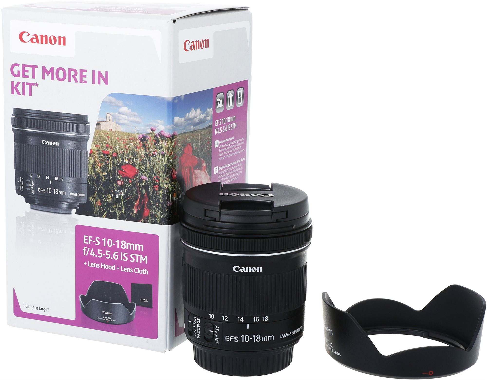 Canon EF-S 10-18mm f/4,5 - 5,6 IS STM + EW-73C