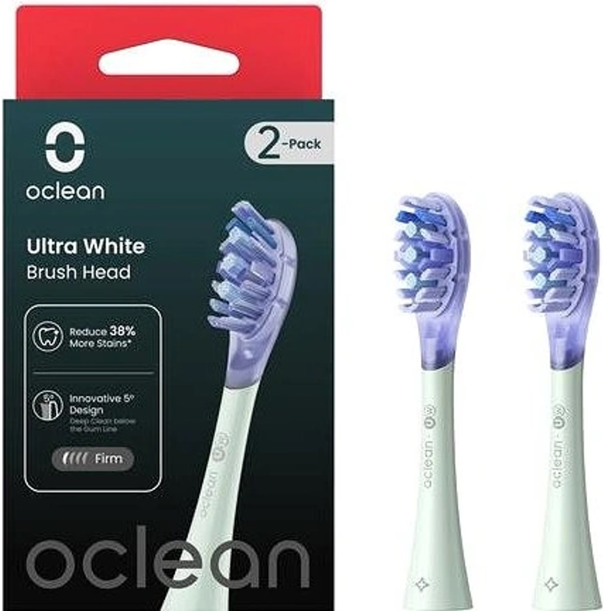 Oclean Ultra White UW01, zelené 2 ks + Ultra Black UW02, černé 2 ks
