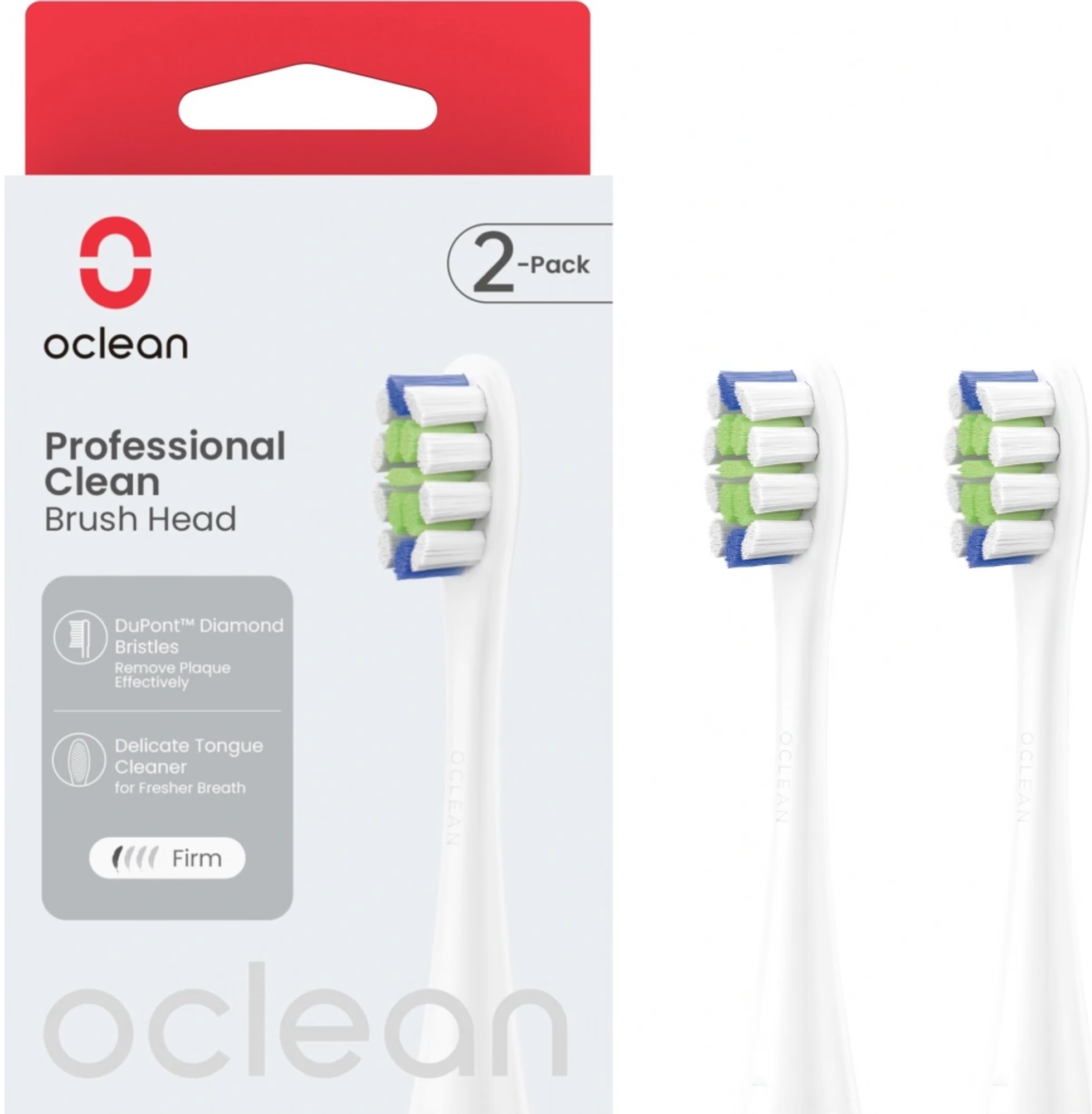 Oclean Professional Clean P1C1, bílé 2 ks + Professional Clean P1C5, černé 2 ks