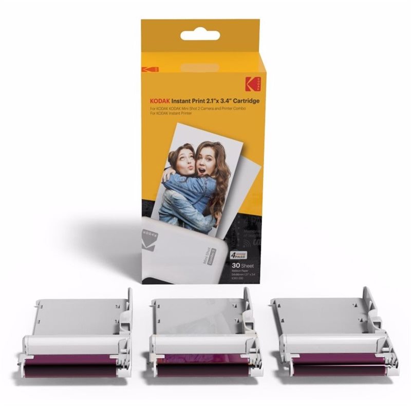 Kodak Cartridge 2,1x3,4" 30-pack - kvalitní tiskové kartáče pro digitální fotoaparáty značky Kodak.
