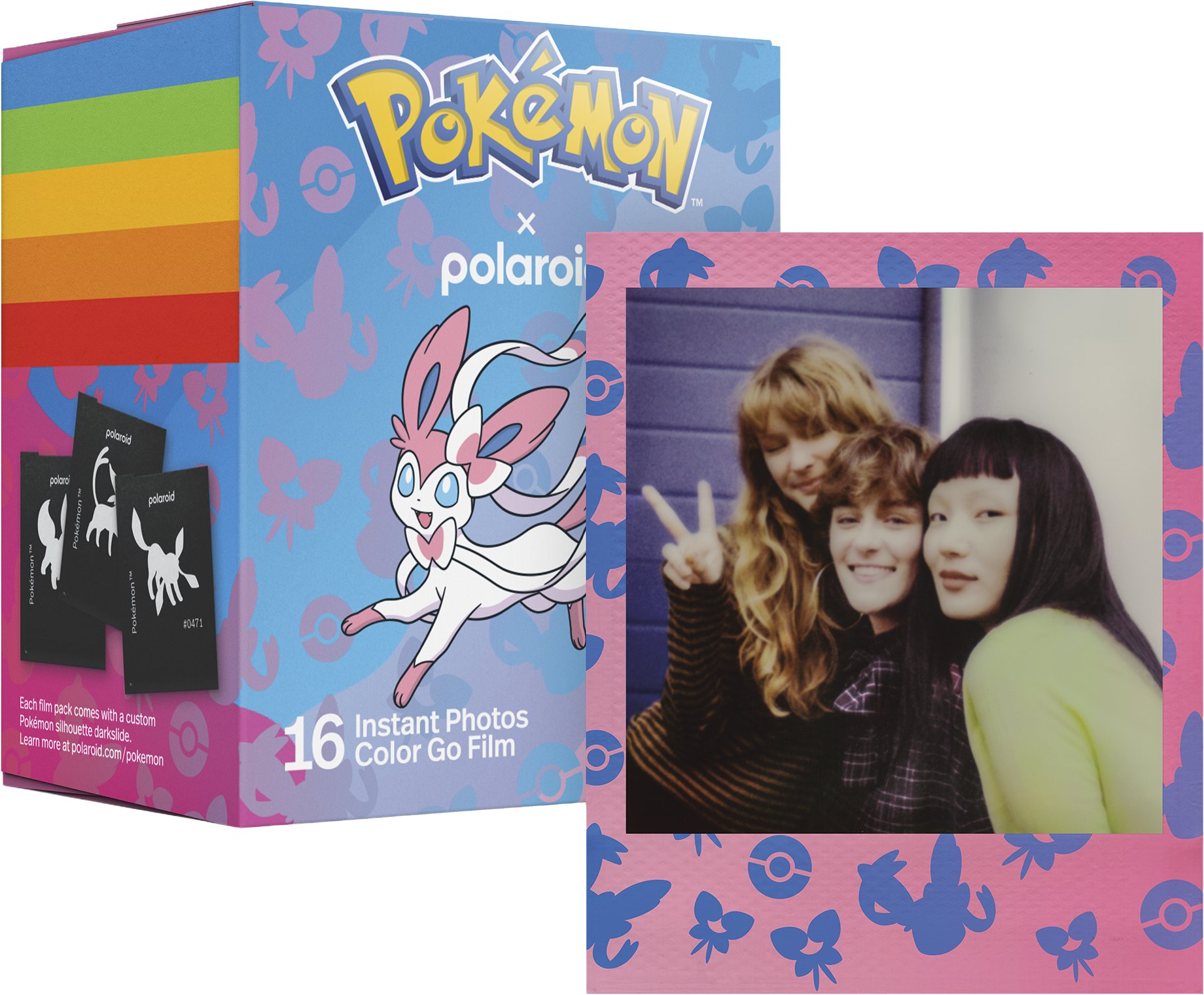 Polaroid Color film for Go Pokemon Dark Frame (Double Pack)