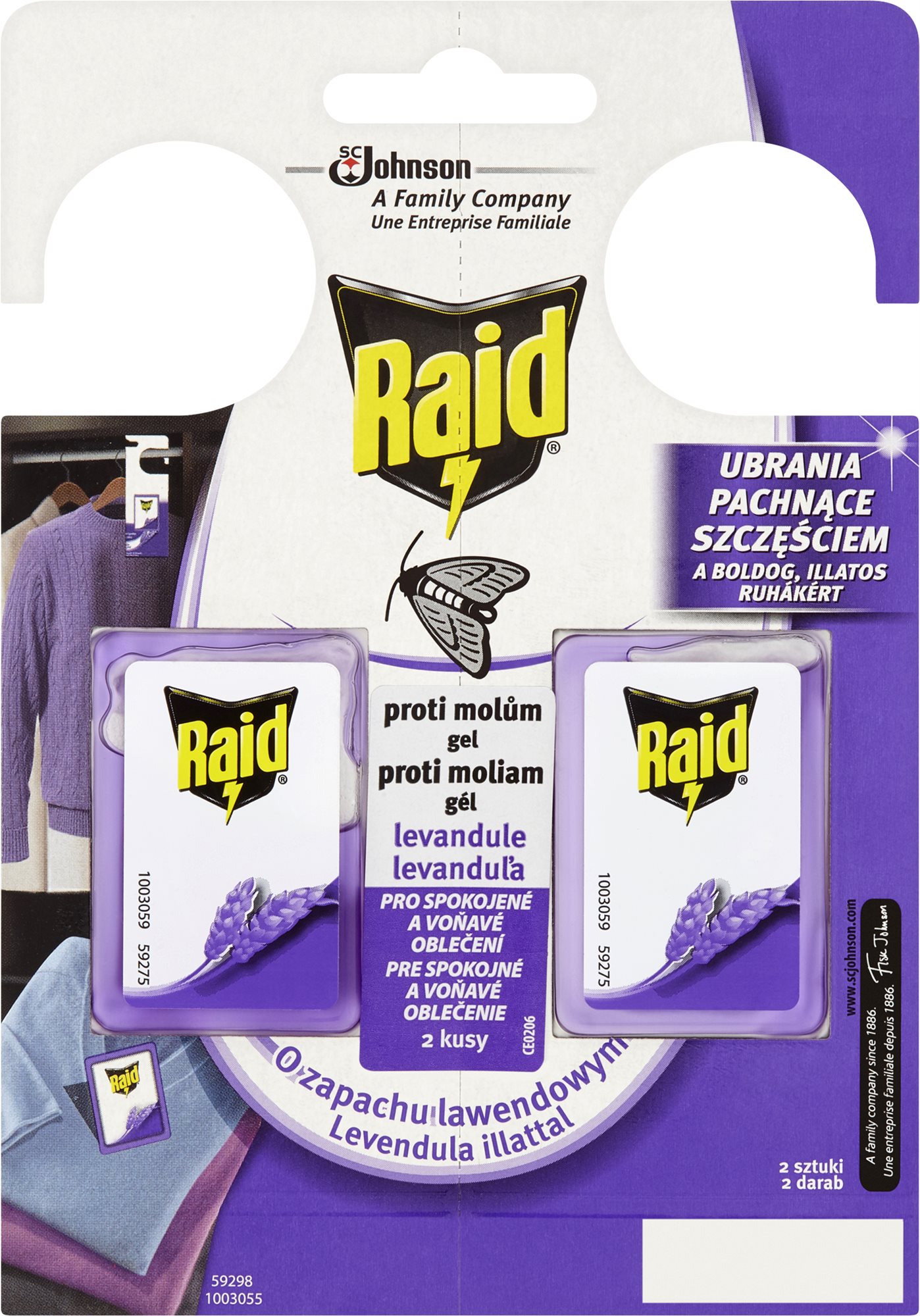 RAID proti molům Levandule 2 ks