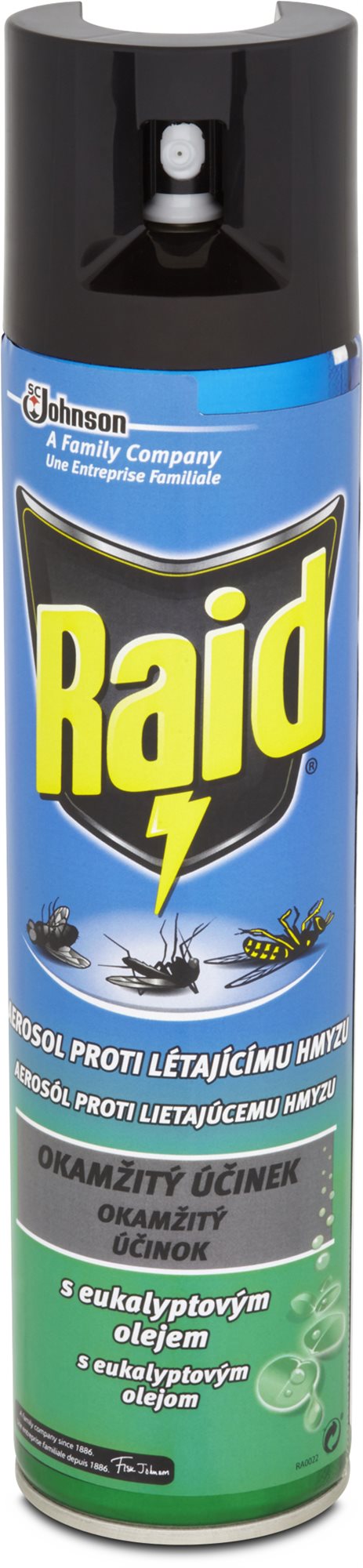 RAID proti létajícímu hmyzu s eukalyptovým olejem 400 ml