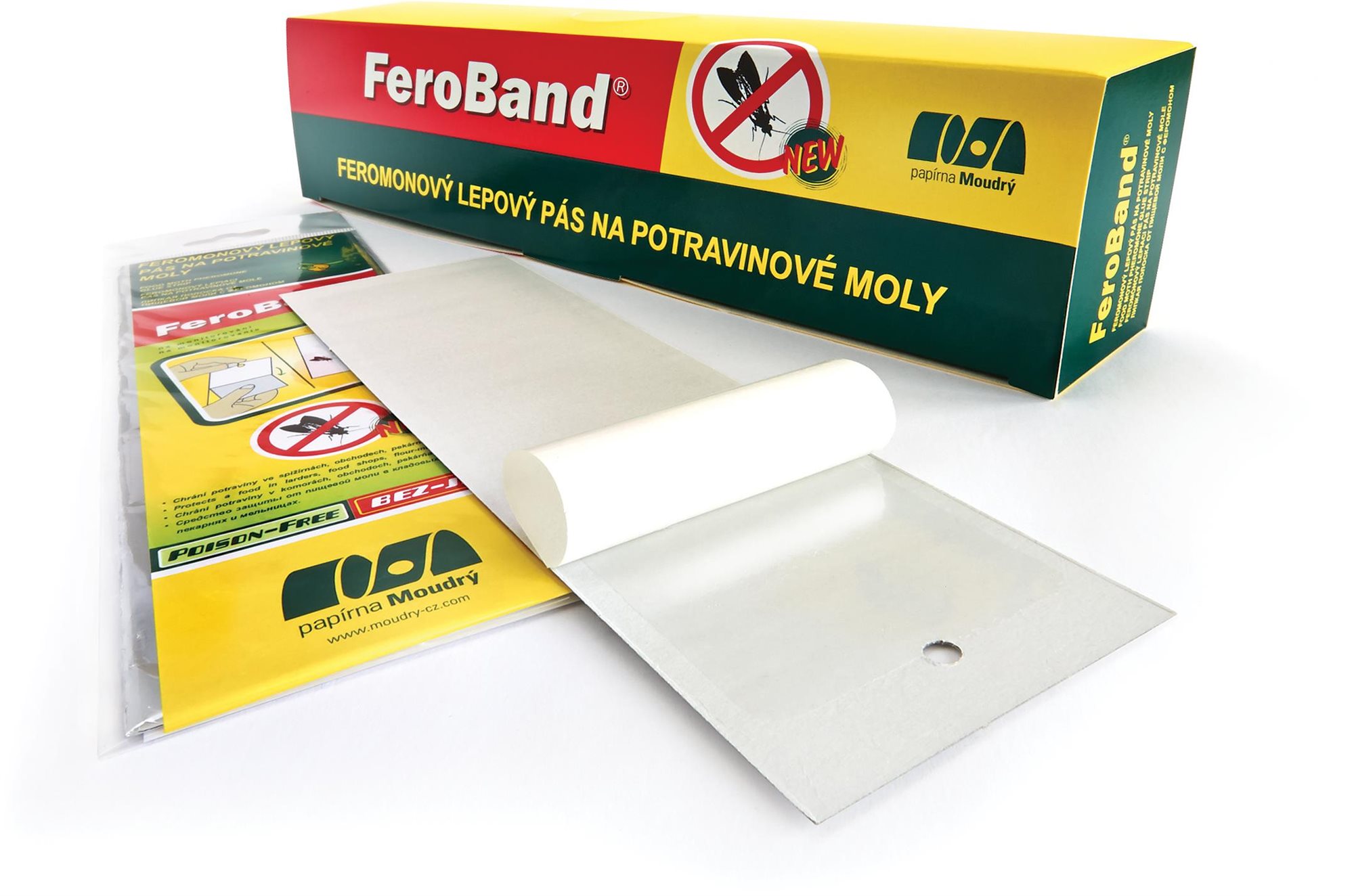 PAPÍRNA MOUDRÝ Feroband Mololapka na potravinové moly 4,8×18 cm