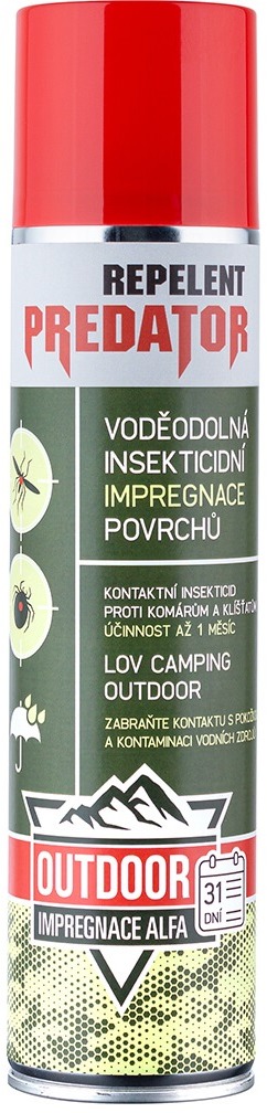 PREDATOR OUTDOOR ALFA Impregnace, zelená, velikost