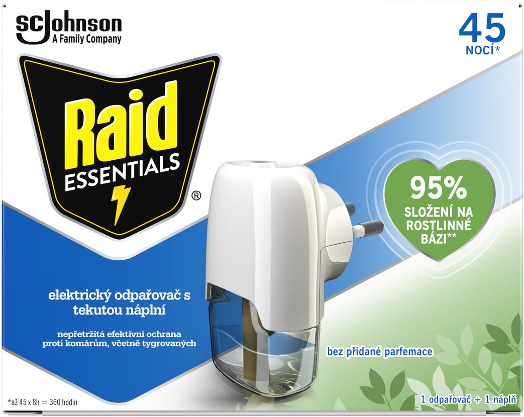 RAID Essentials Elektrický odpařovač 1 ks s tekutou náplní 27 ml