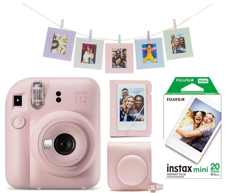 Fujifilm Instax Mini 12 Pink + Mini 12 ACC kit + 2x10 film