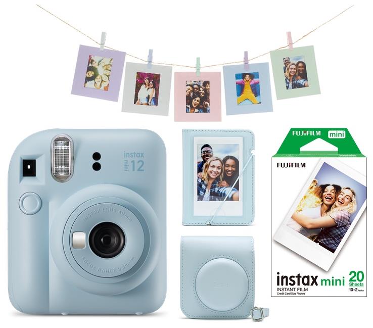 Fujifilm Instax Mini 12 Blue + Mini 12 ACC kit + 2x10 film