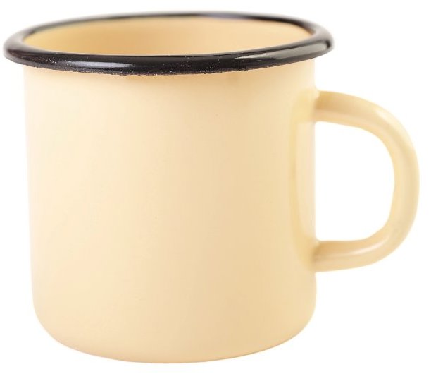 Olymp smaltovaný hrnek 8 cm 0,4 l, krémový 154/03