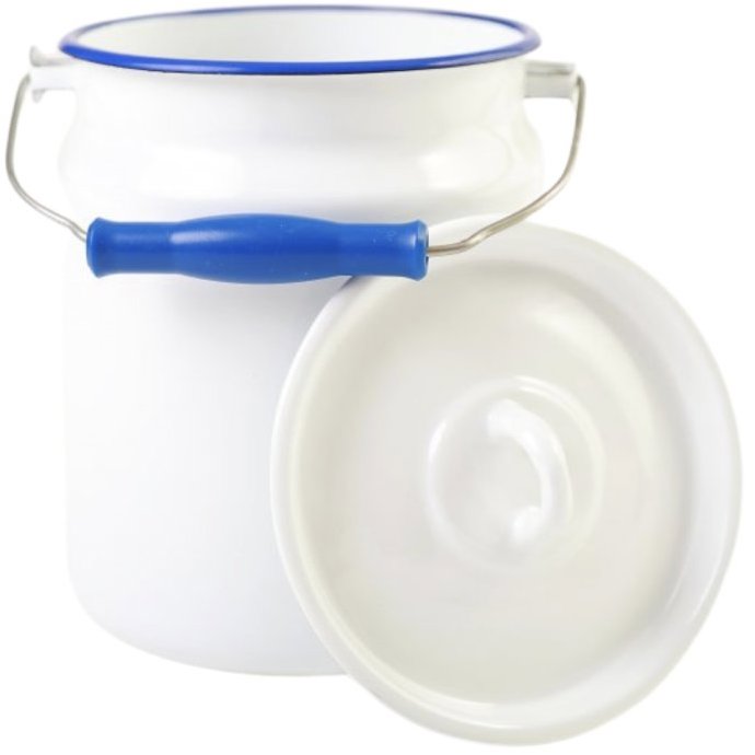 Olymp Retro bandaska (modrý lem) 16 cm, 3 l