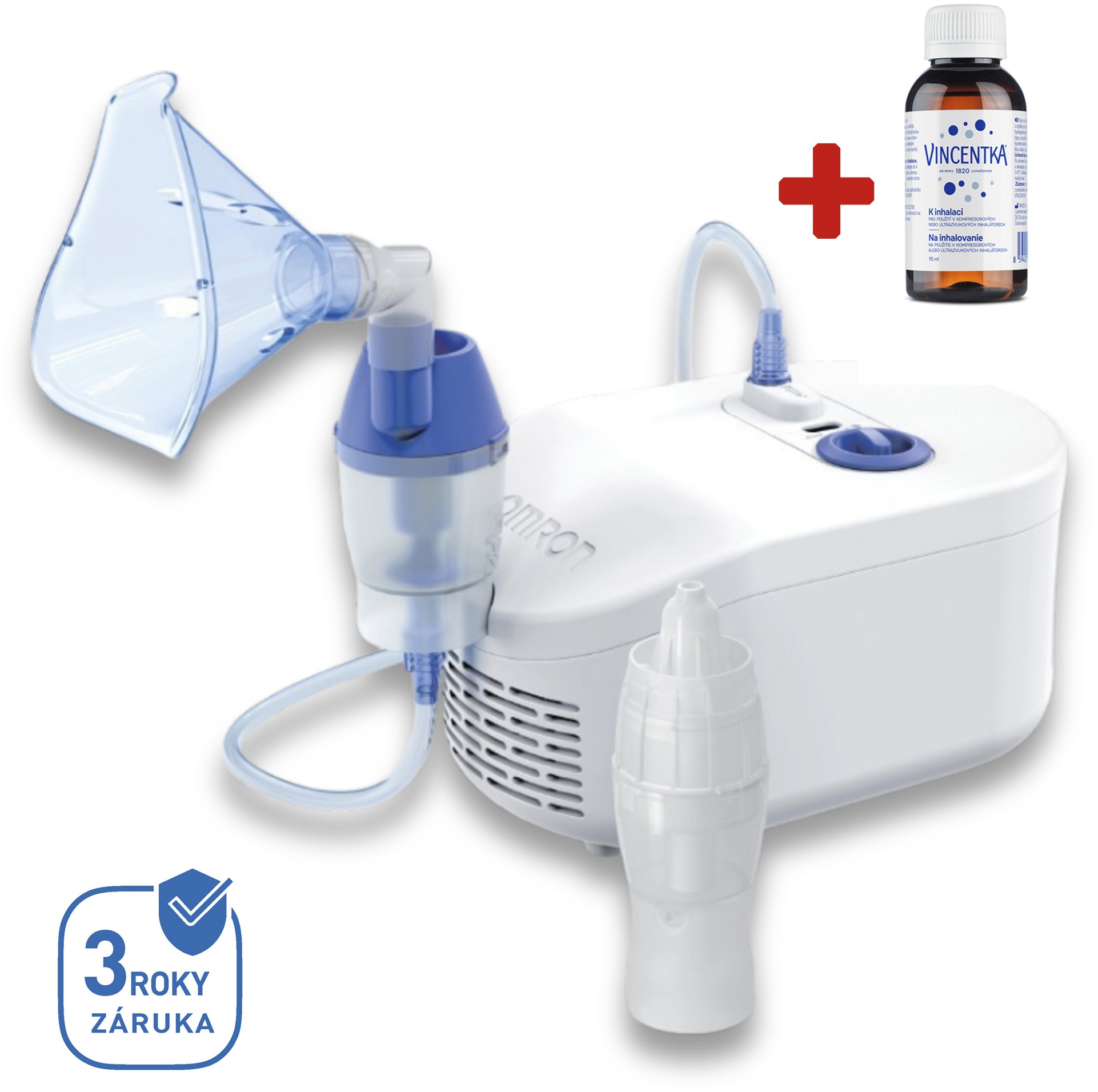 OMRON C102 Inhalátor s nosní sprchou, 3roky záruka