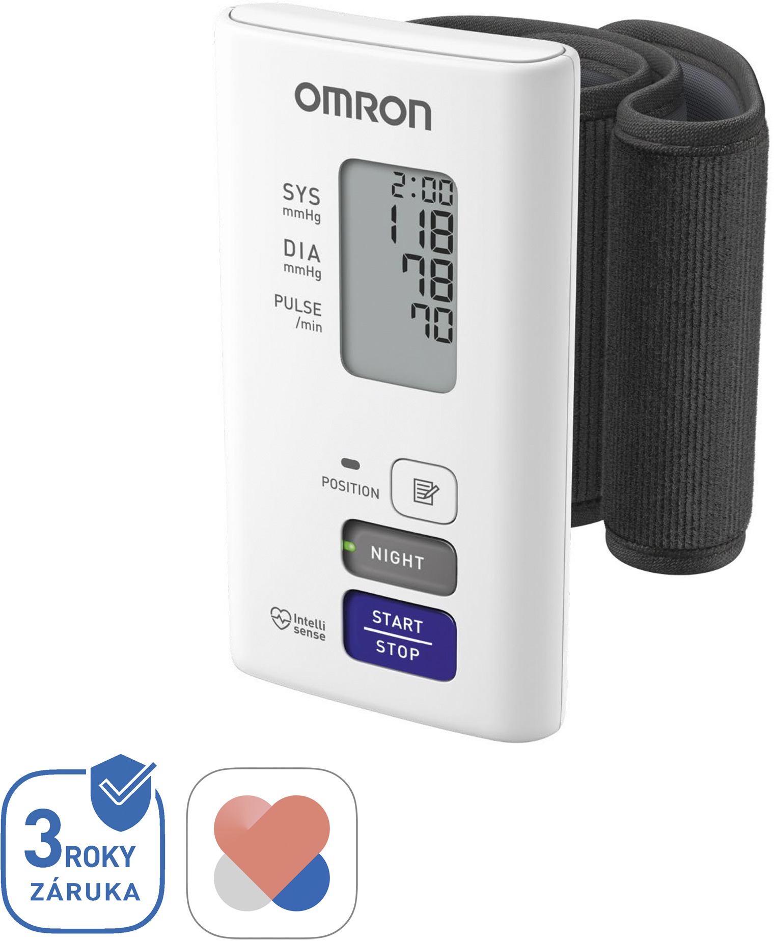 OMRON NightView s bluetooth, 3roky záruka
