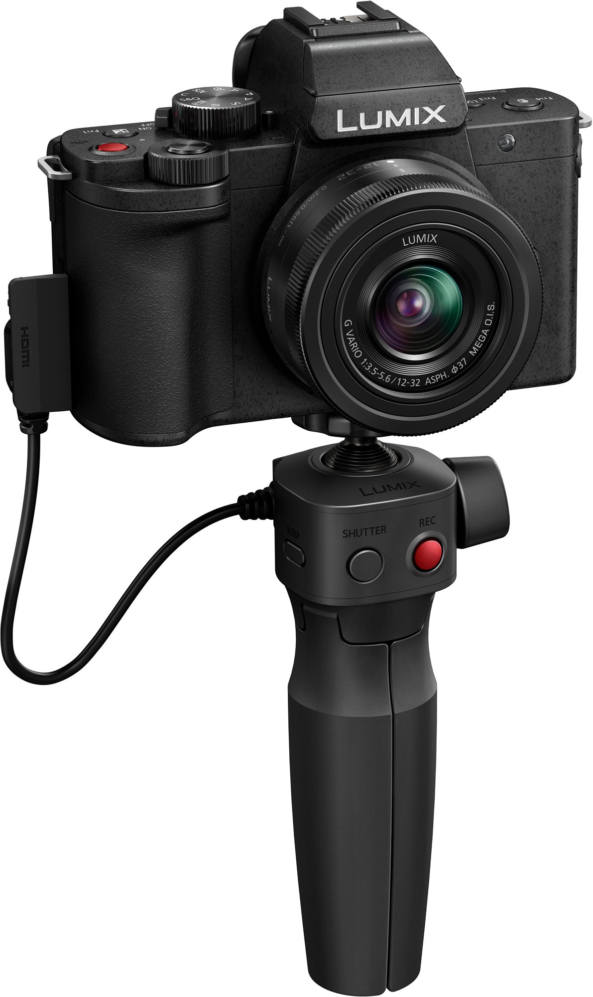 Panasonic Lumix G100D + Lumix G Vario 12-32 mm f/3,5-5,6 ASPH. Mega O.I.S. + stativ DMW-SHGR2