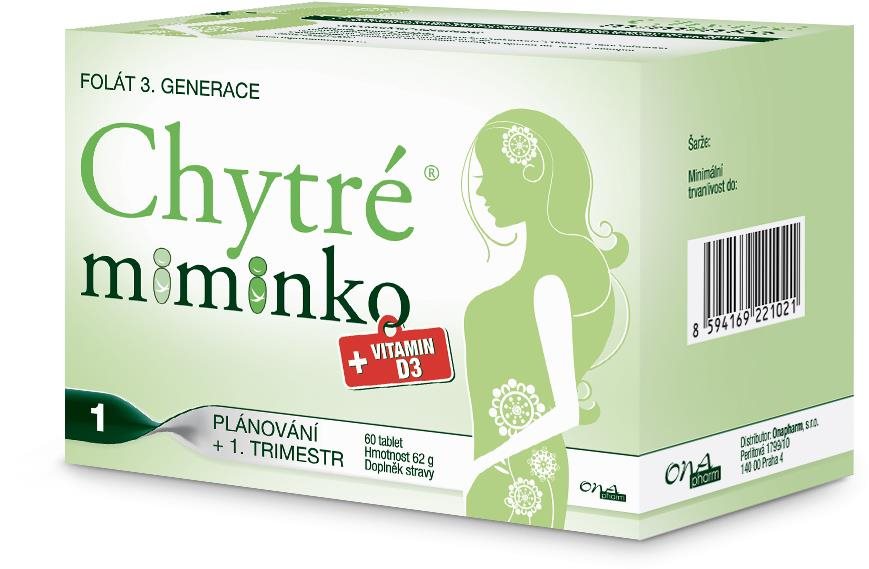 Chytré miminko methylfolát 60 tablet
