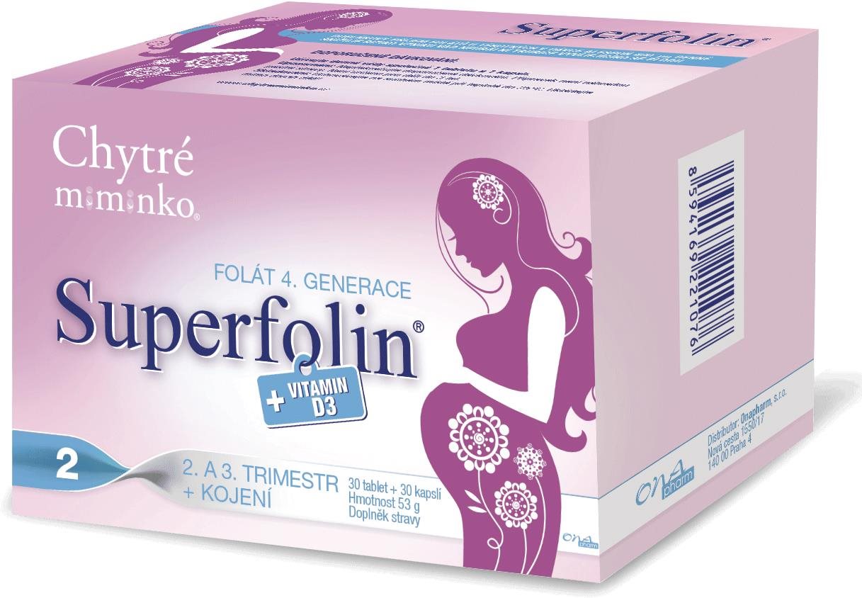 Chytré miminko superfolin 2 Mama 30 tablet + 30 kapslí