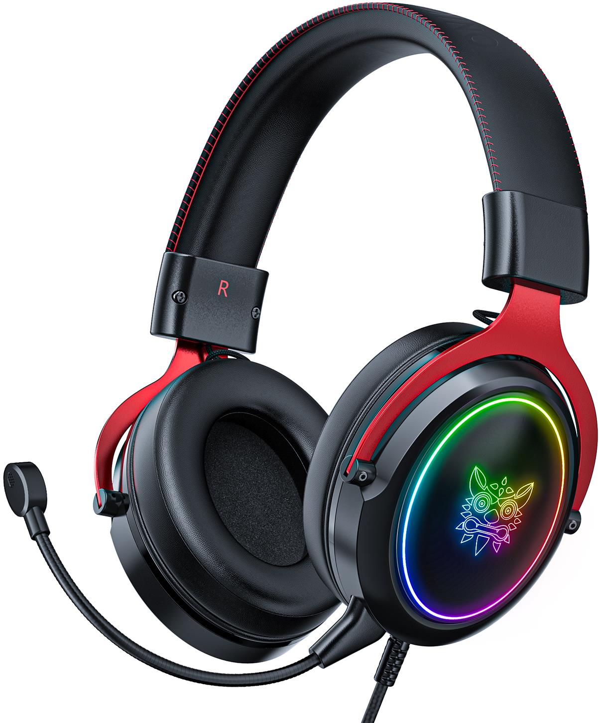 Onikuma X10 With Detachable Mic Black-Red