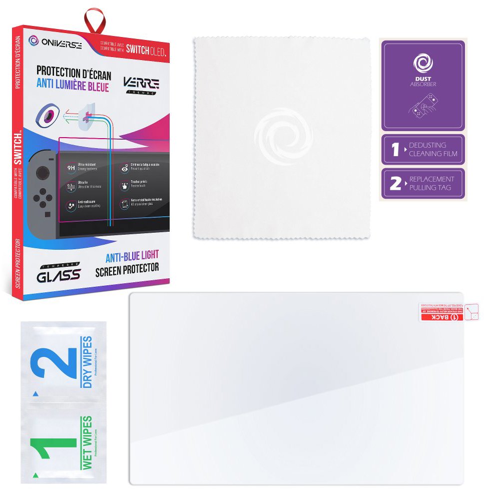 ONIVERSE Ochranné sklo Anti-Blue Light pro Nintendo Switch OLED