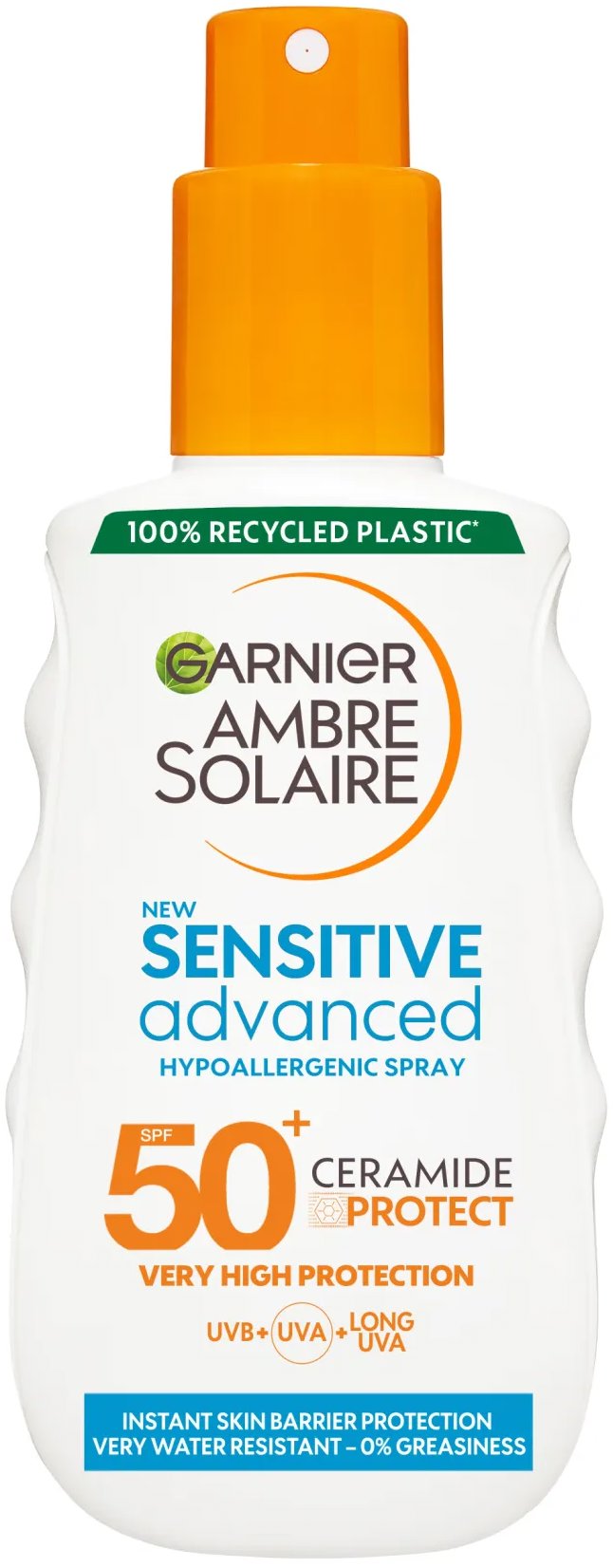 GARNIER Ambre Solaire Sensitive Advanced ochranný sprej s ceramidy SPF 50+, 150 ml