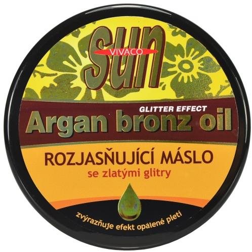 VIVACO Arganové máslo po opalování Bronze Glitter 200 ml