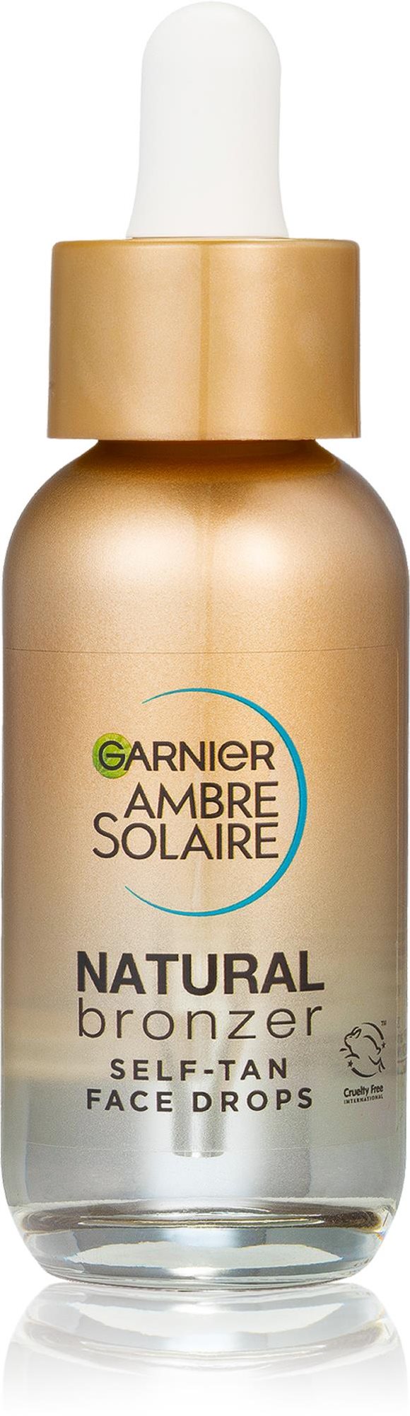 GARNIER Ambre Solaire Natural Bronzer Samoopalovací kapky na obličej, 30 ml