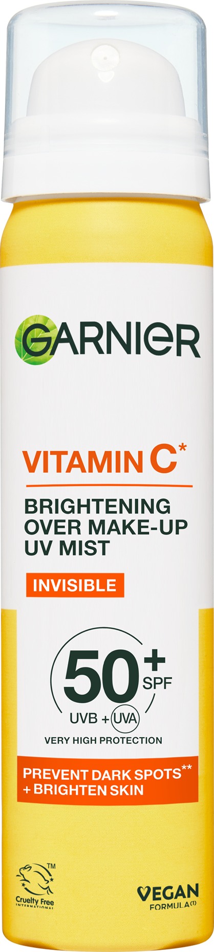 GARNIER Vitamin C* Rozjasňující pleťová mlha s SPF 50+ 75ml