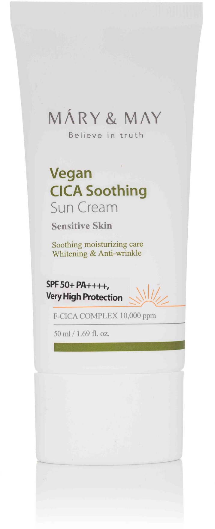 MARY & MAY CICA Soothing Sun Cream SPF 50+ PA++++ 50 ml