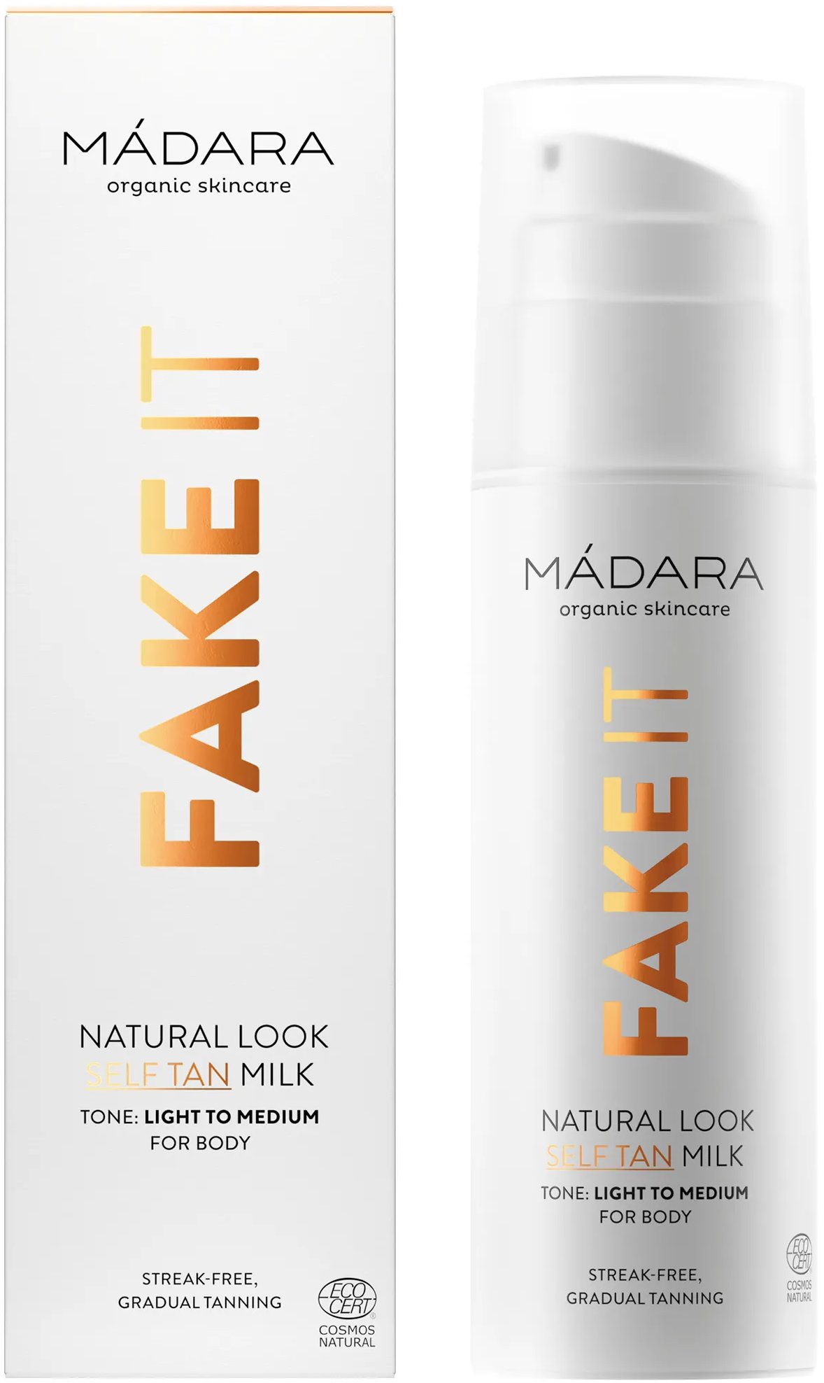 MÁDARA Fake It Samoopalovací mléko na tělo 150 ml