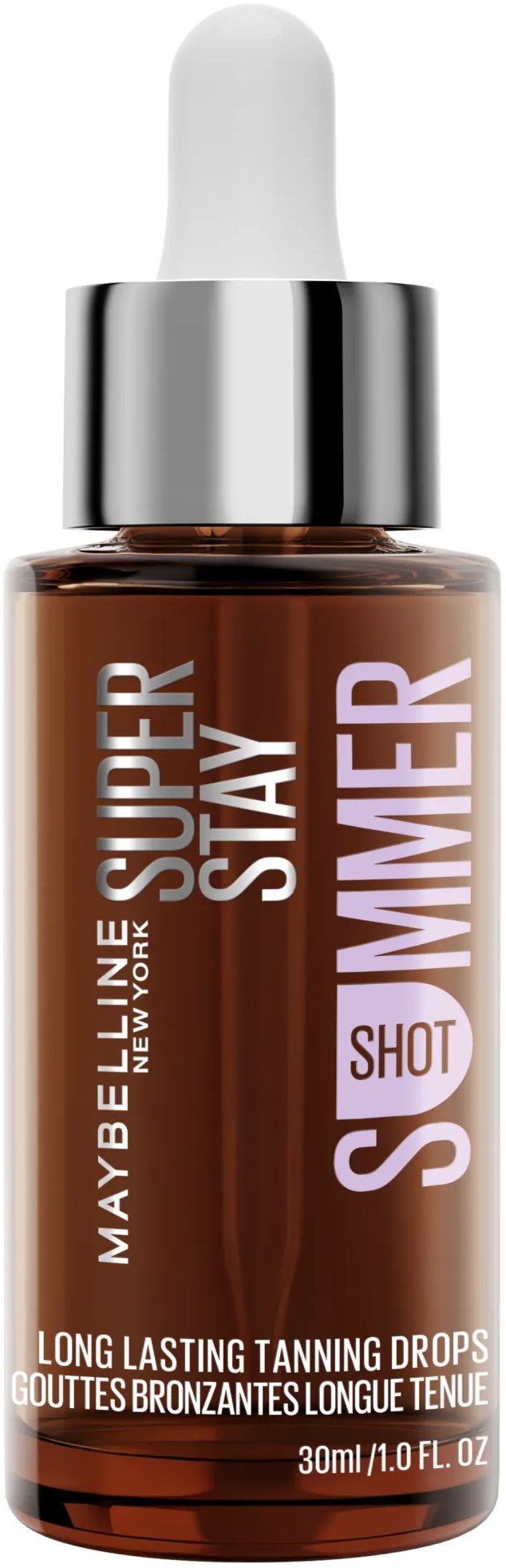 MAYBELLINE NEW YORK Face Summer dlouhotrvající samoopalovací kapky, 30 ml