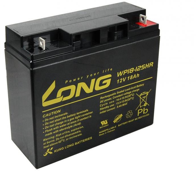 Long 12V 18Ah olověný akumulátor HighRate F3 (WP18-12SHR)