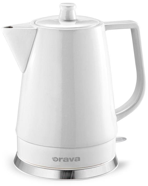 Orava Keramická konvice 1,5l, bílá