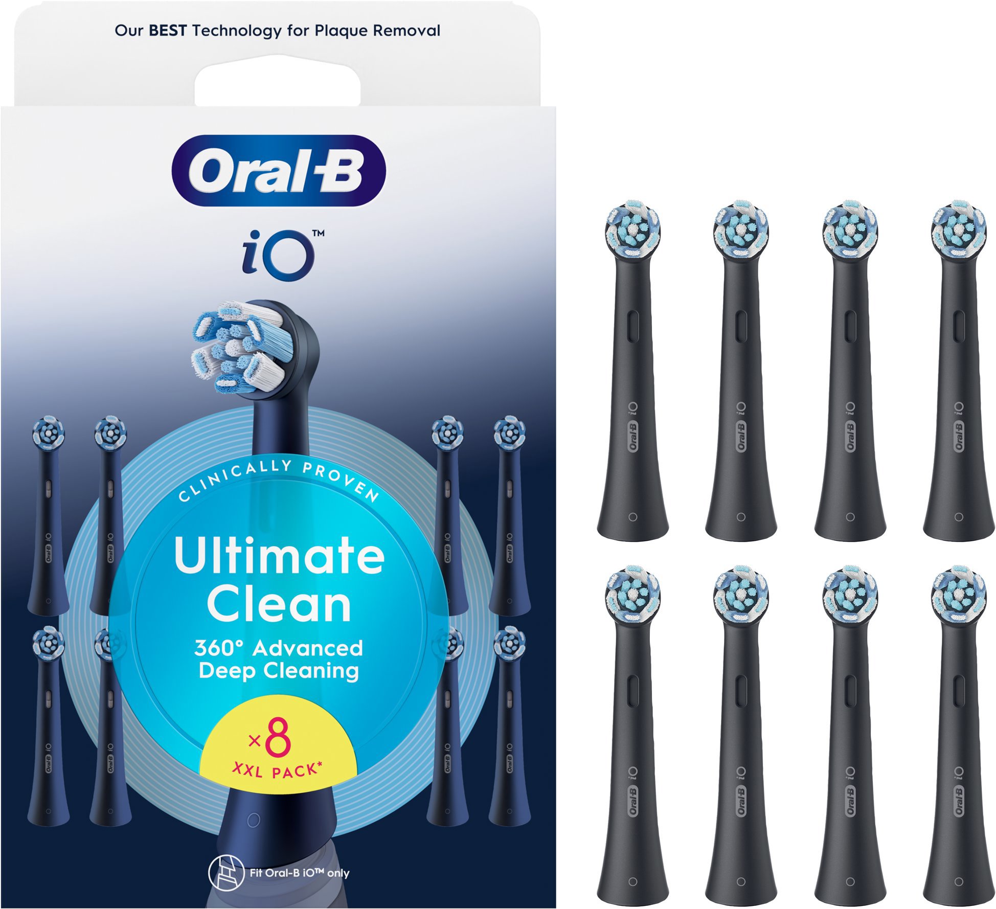 Oral-B iO Ultimate Clean 8 ks černé - sleva 35% v ORAL-B