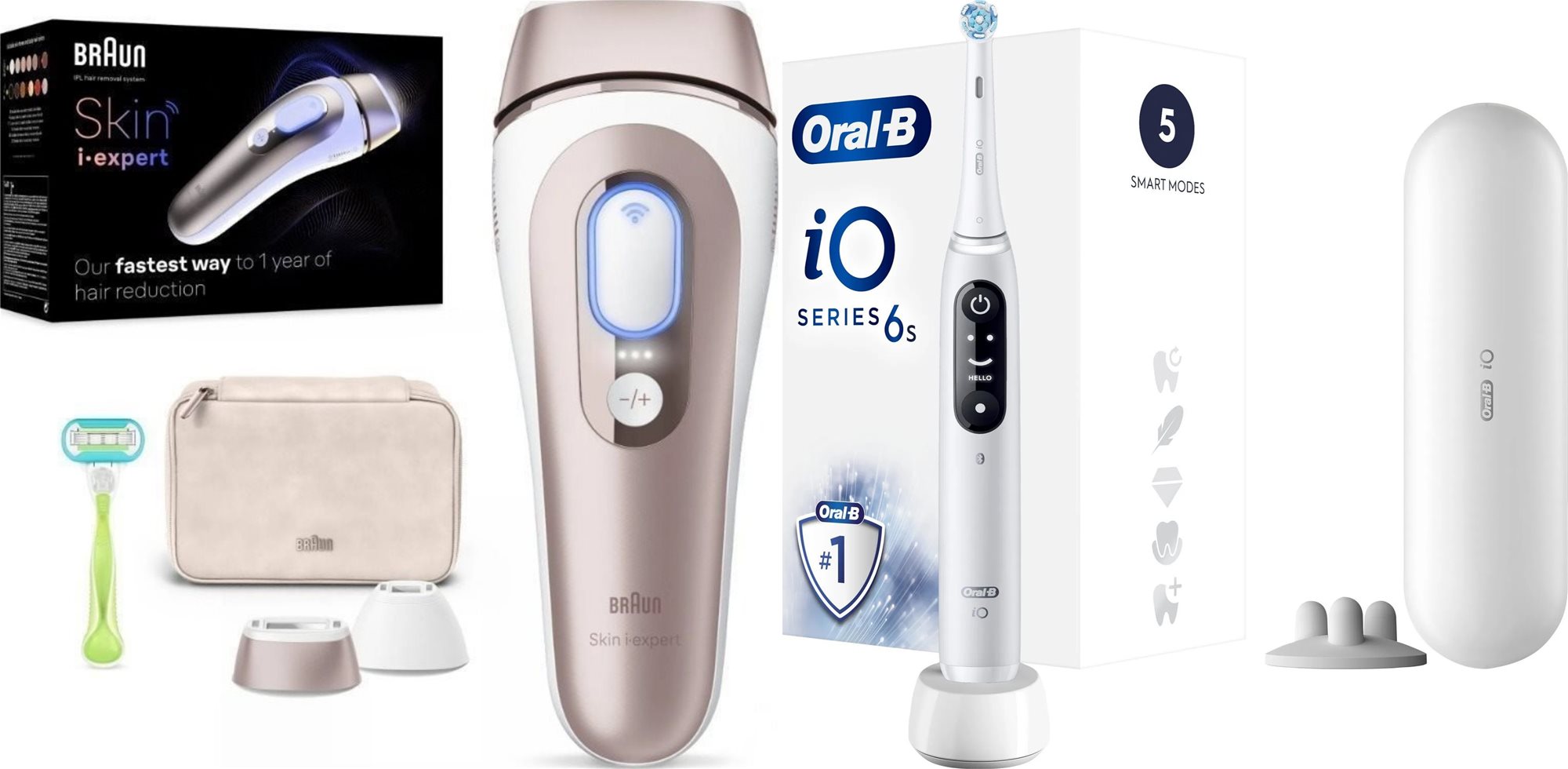 Braun I Expert PL7147 + Oral-B iO 6 bílý