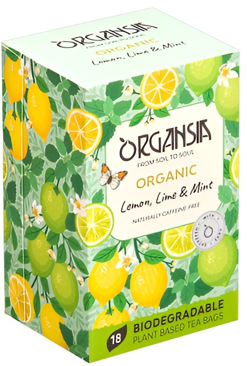ORGANSIA BIO Lemon Lime & Mint 18 × 1,8 g, přebal