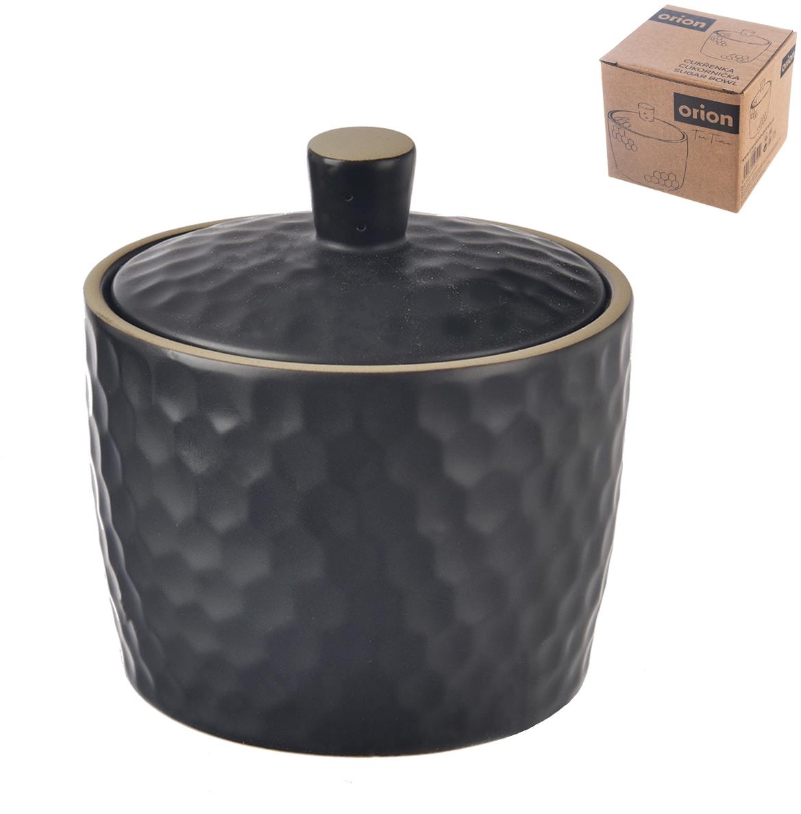 ORION TEA TIME Cukřenka kamenina s víkem pr. 10 cm